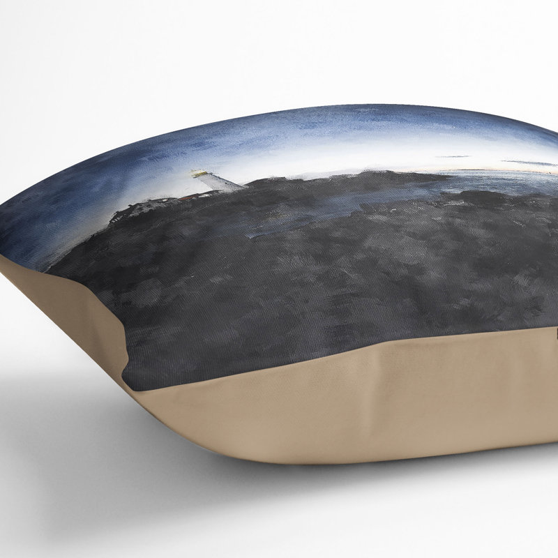 Square Throw Cushion, 40cm H x 40cm W x 15cm D, Stone