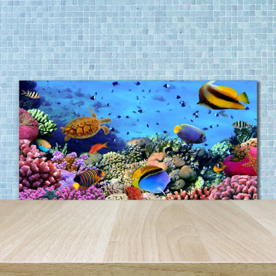 50cm W x 100cm L Glass Peel and Stick Panel