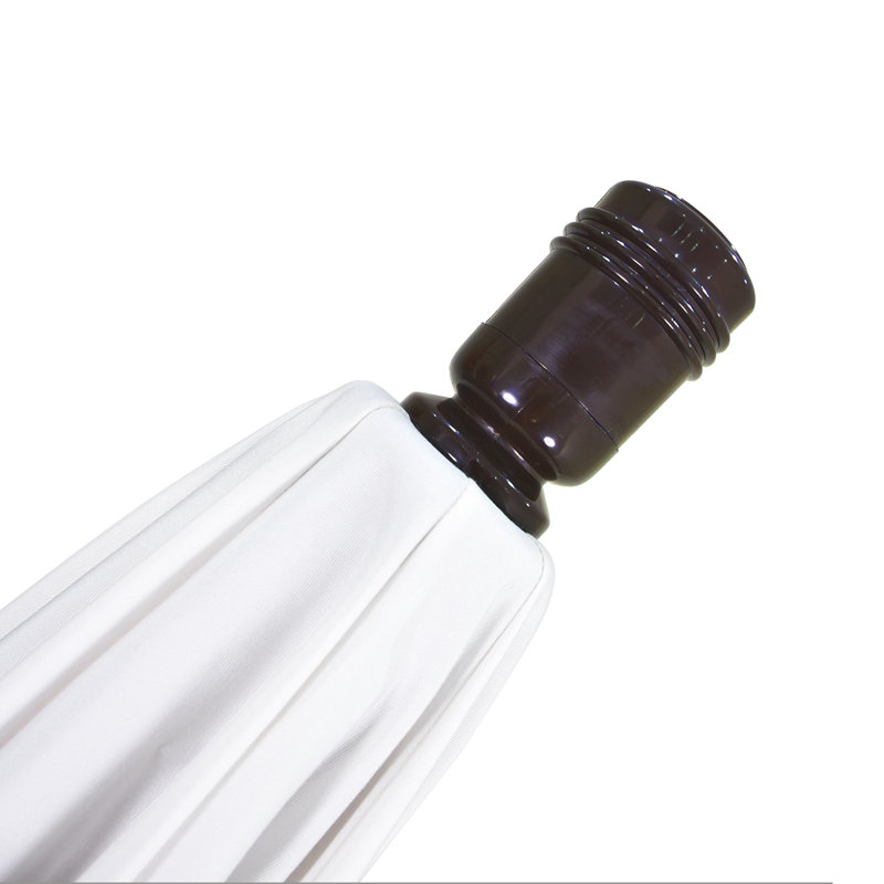 Parasol de marché 9 pi Austan, Toile Sunbrella® naturel, Bronze, Manivelle