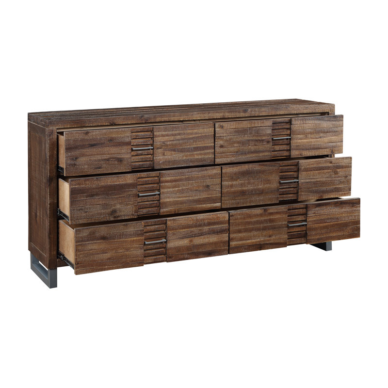 Commode double 6 tiroirs Kaylanne