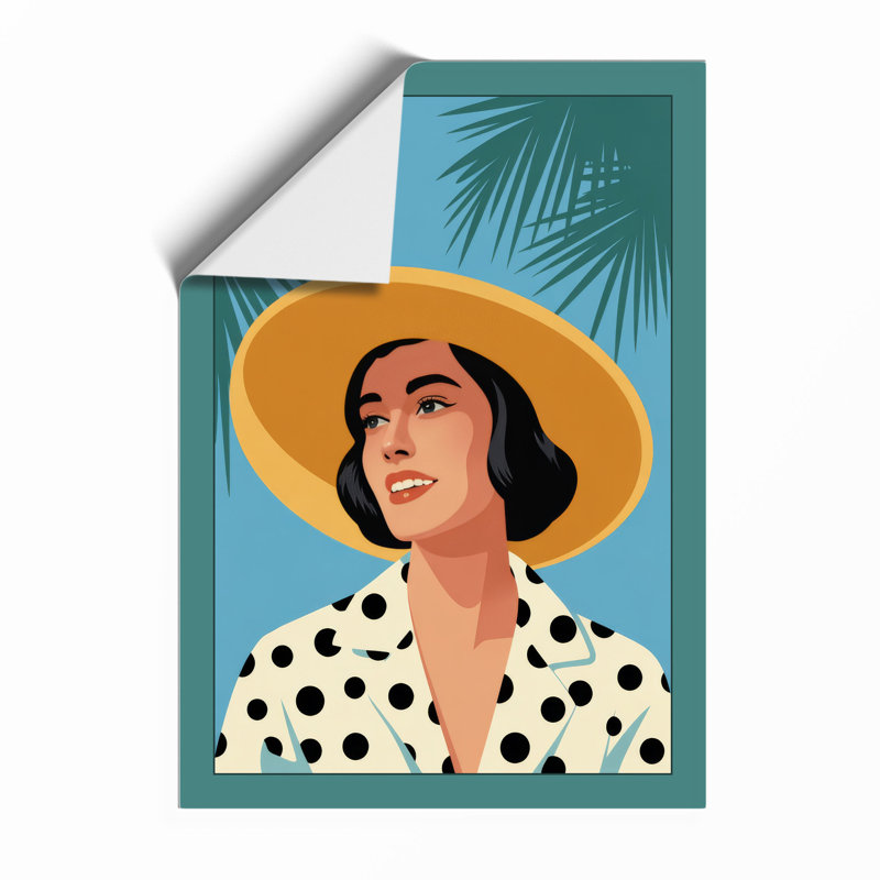 Woman In Summer Sunshine Tropical - Print, Unframed, A1 - 84.1 x 59.4 cm