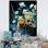 «Cute Frog Portrait At The Pond III», reproduction sur toile