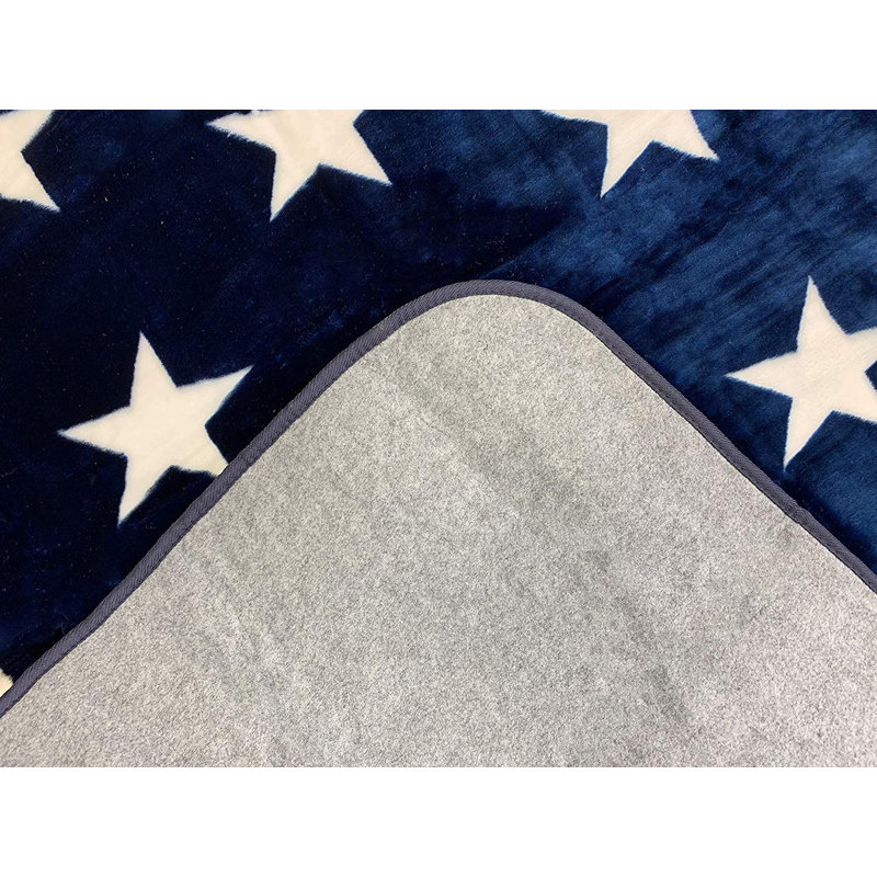 Tapis carré bleu marine à motif de touches étroites Callao 6 pi x 6 pi