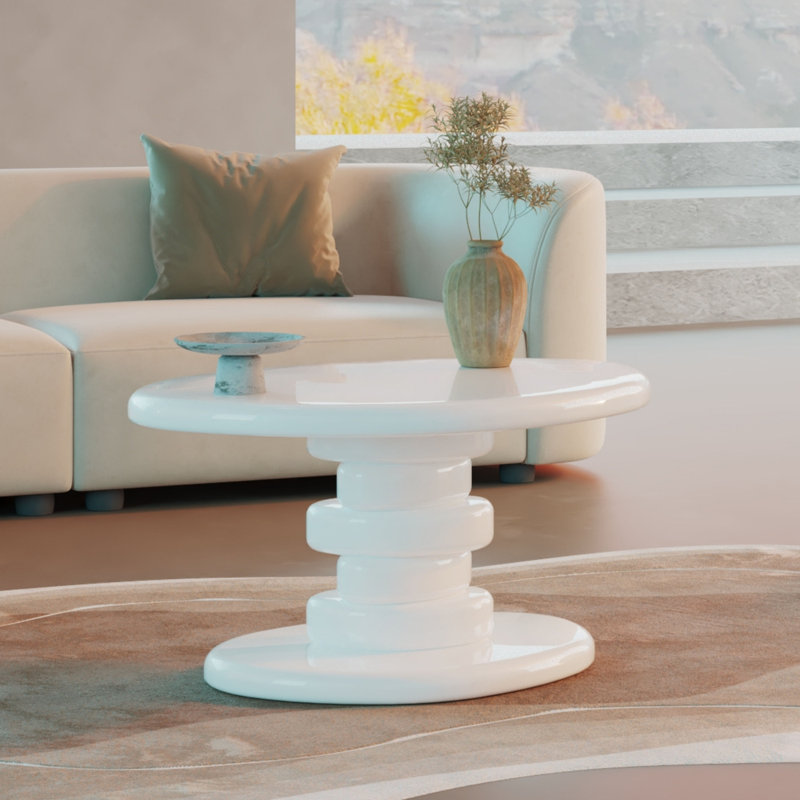Table de bout 30 po L Modern, Blanc