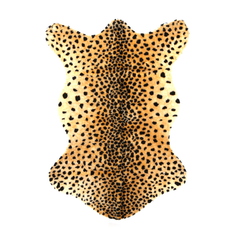 Tapis en fausse fourrure lavable Cheetah, 3 pi 3 po x 4 pi 7 po