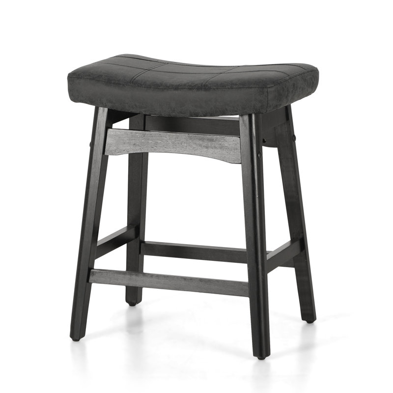 Tabouret de comptoir 24 po Amberlynn, Noir