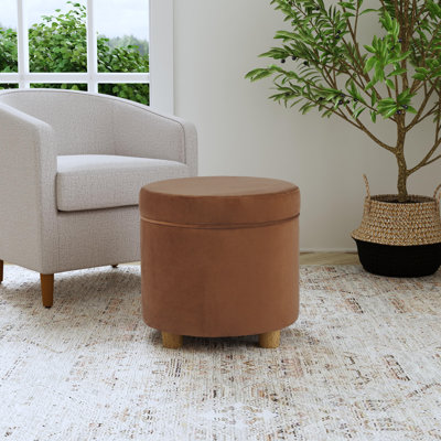 Mayen 19" Wide Round Storage Ottoman