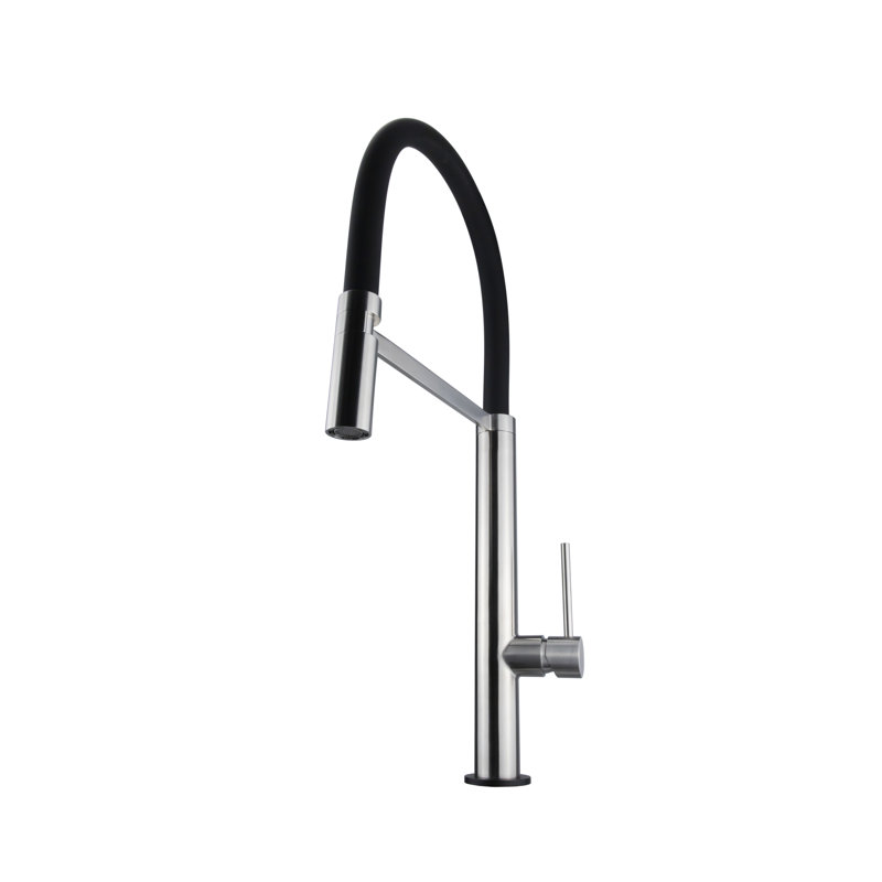 Robinet de cuisine à poignée simple pull down