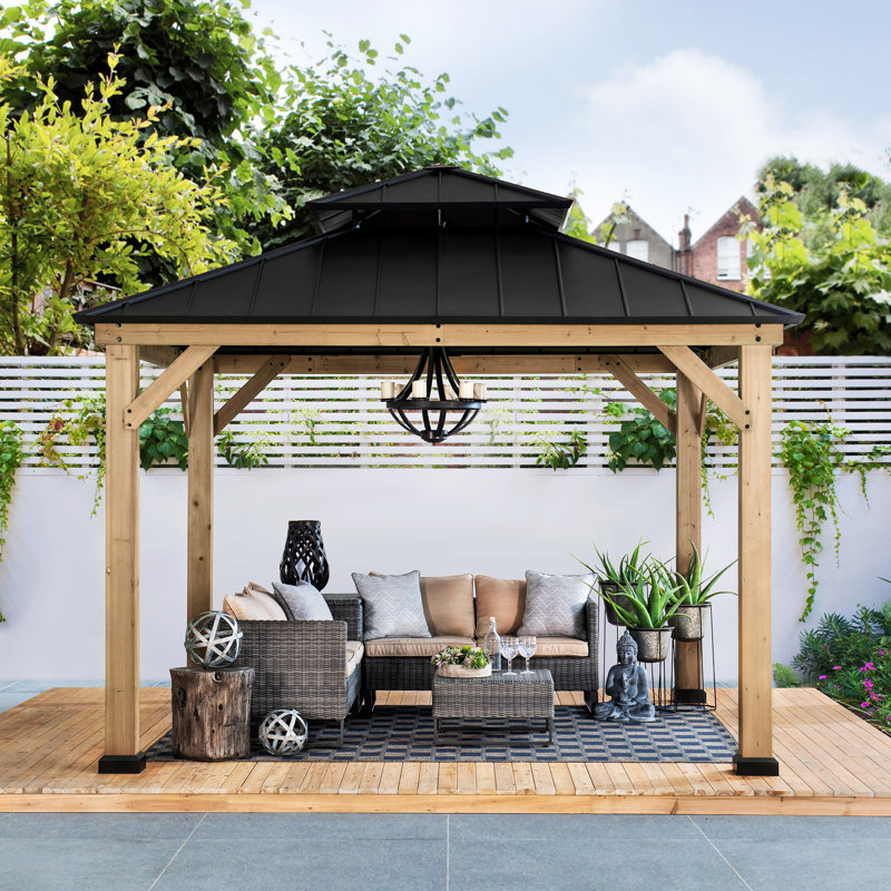 Tenafly 11 Ft. W x 11 Ft. D Cedar Patio Gazebo