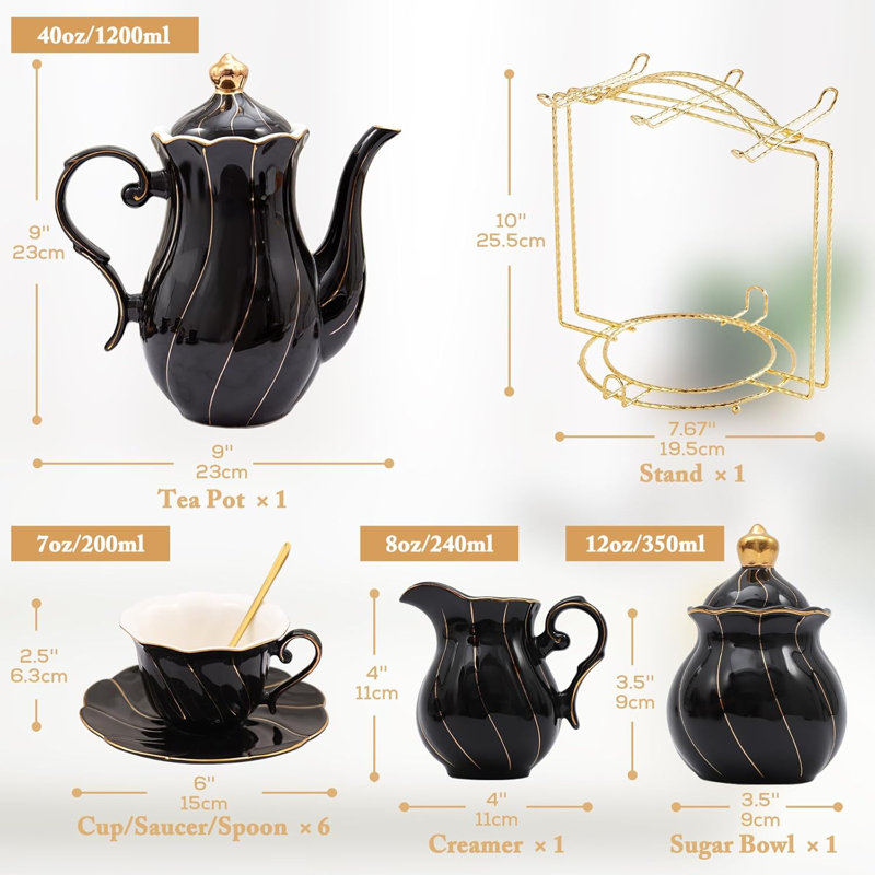 Porcelain tea set