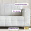 81.89" Modern Tufted Cushion Upholstered Sofa-1267335120