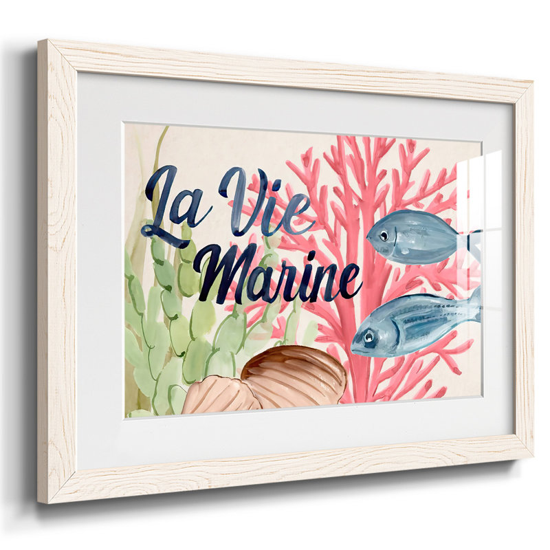 Pastel mer I, H 14 po x l 20 po x P 1,5 po, Blanc
