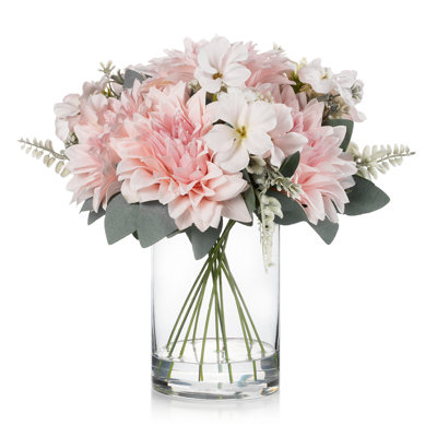 Faux Silk Mixed Arrangement in Vase