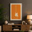 Stratocaster in Orange Retro - Wrapped Canvas-180307214-180307222