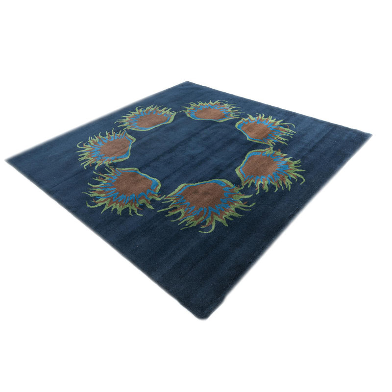 Square Odenton Navy Blue Rug