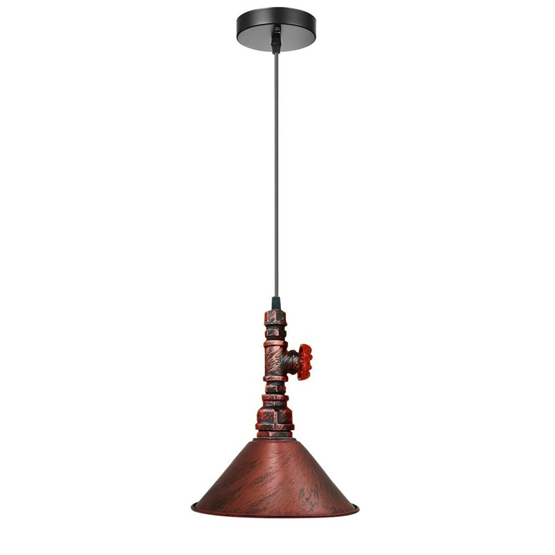 Lupton 1 - Light Cone Pendant, Rustic Red