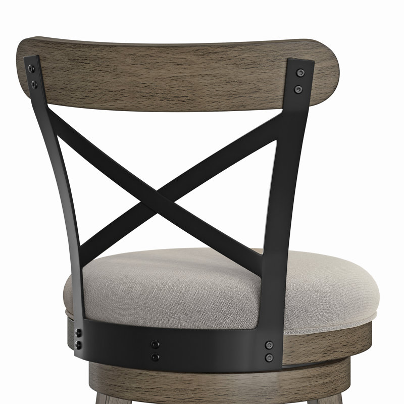 Tabouret pivotant en bois Burt