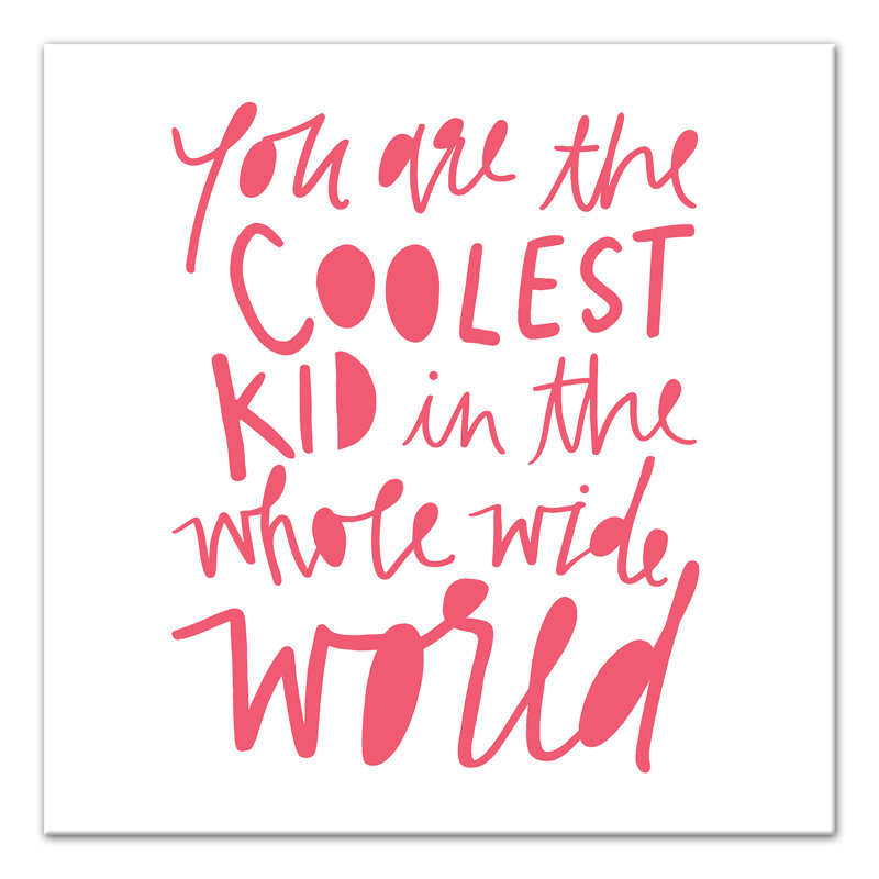 Coolest Kid Art, Toile tendue, H 12 po x l 12 po