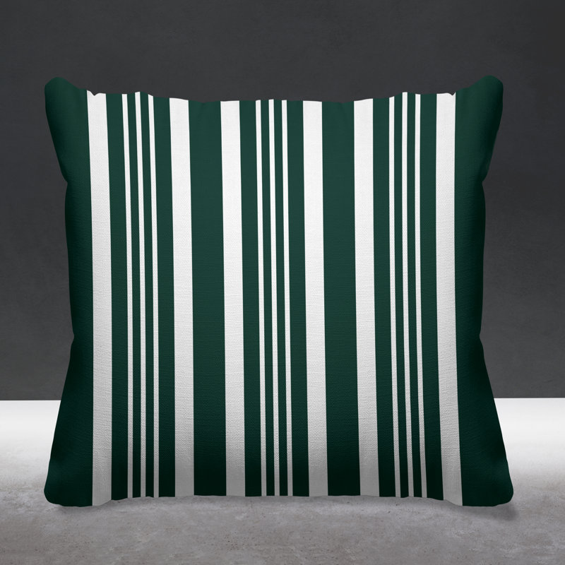 Housse et insert de coussin carré d'extérieur Healthcliff, H 17 po x l 17 po, Émeraude