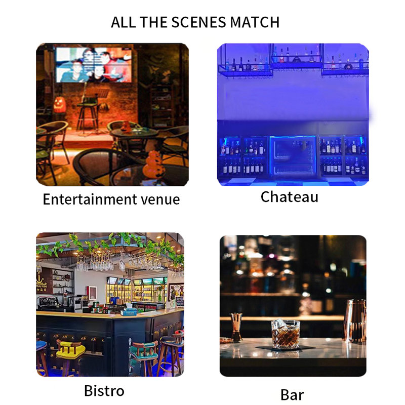 Comptoir de bar classique classique - Polyvalent et polyvalent pour les bars à la maison, les salons, les pubs et les espaces de divertissement