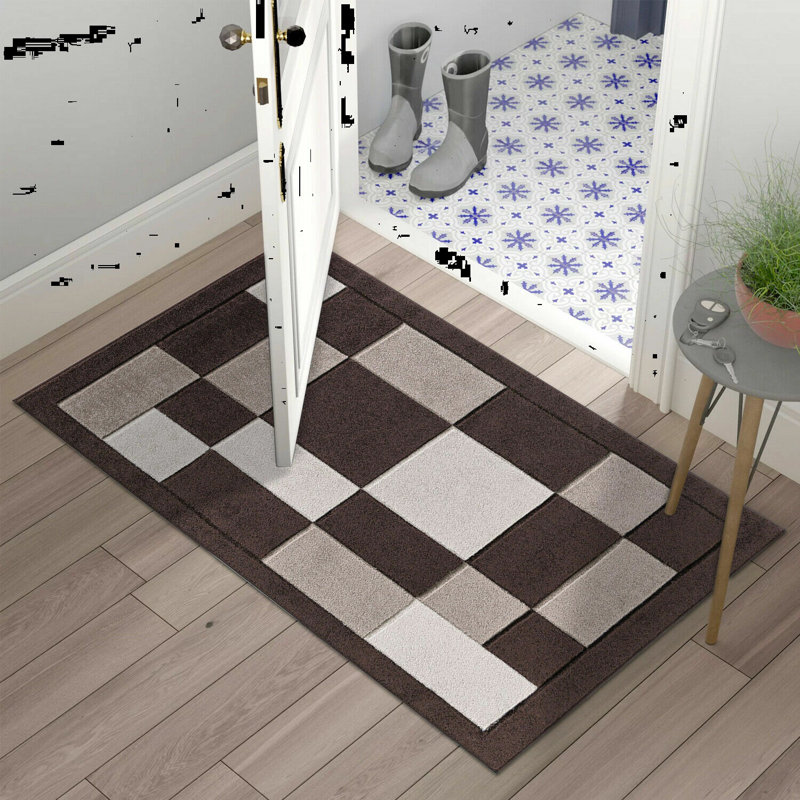 Caythan Non-Slip Indoor Doormat, Brown/Beige