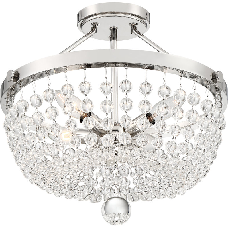 Carstens Glass Semi Flush Mount