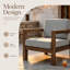 Chaise d'extérieur en bois massif Yulita-897214199
