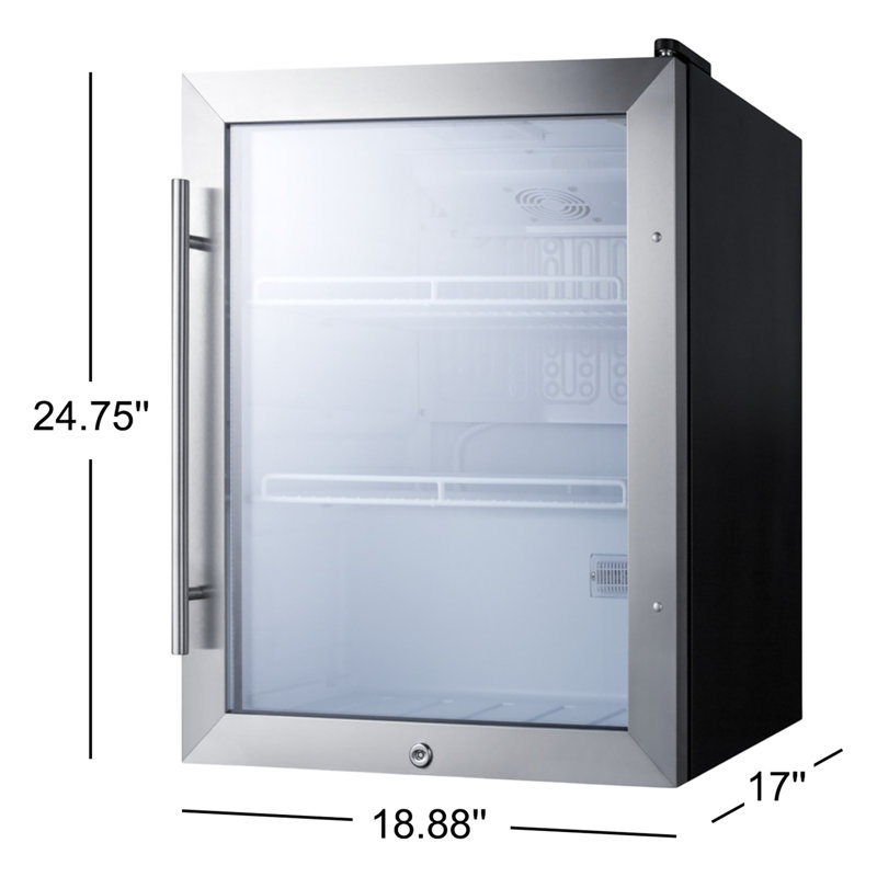 Réfrigérateur autoportant compact pour 72 canettes