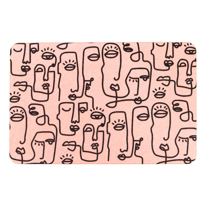 Non-Slip Bath Mat, Pink