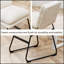 Ensemble de 2 tabourets à hauteur de comptoir Milos de 26 po, blanc vanille, sièges confortables et élégants pour les cuisines et les bars modernes-2021312652