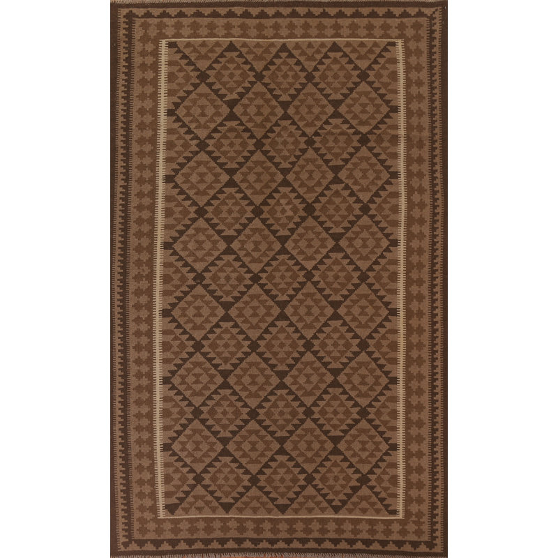 Tapis oriental brun Kilim 7 x 10