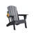 Weather-Resistant Foldable Outdoor Adirondack Chair，Gray-123030548