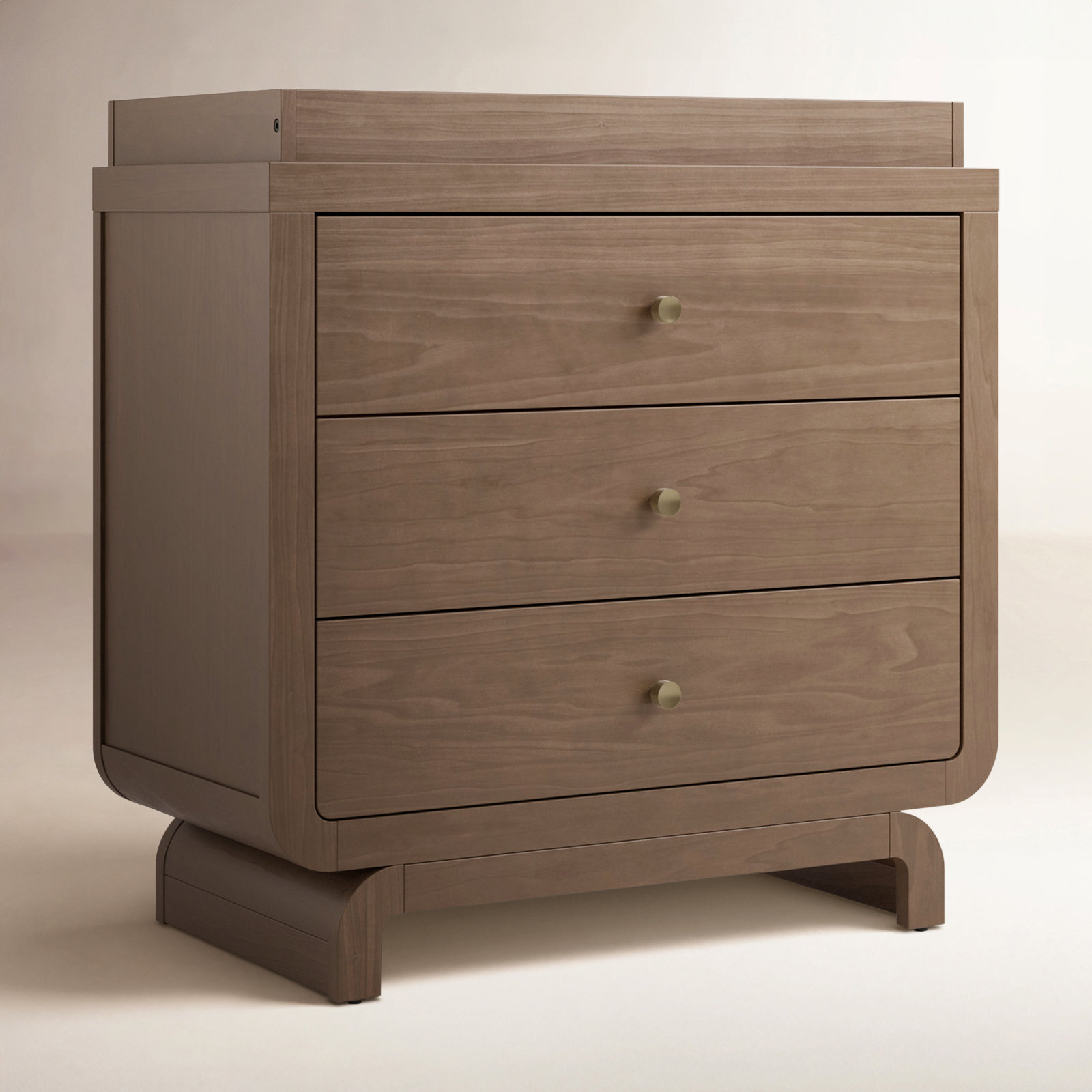 Santorini 3-Drawer Changing Table Dresser, Hazelnut