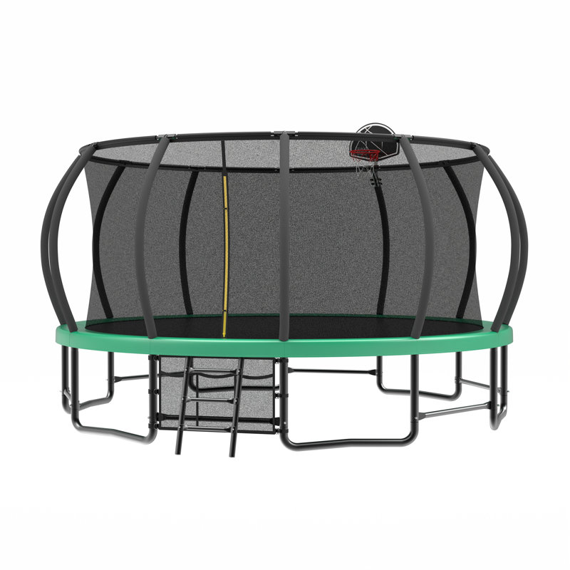 Trampoline pour enfants_108X180X180, Vert