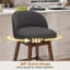 Tabouret de bar pivotant moderne rembourré Detweiler-136839862-138212821