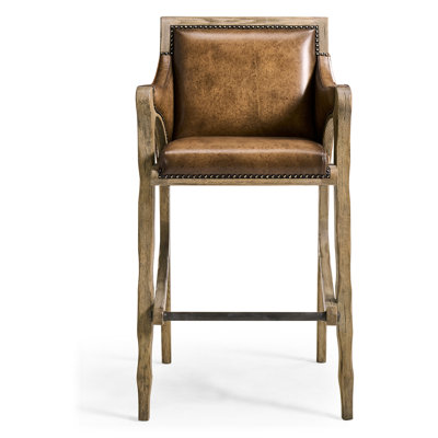 Echo Canyon Leather & Hide Bar Stool