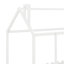 Lit simple en bois avec clôture-249143926