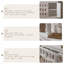 Bois massif rétro blanc, buffet en bois manufacturé