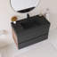 Meuble-lavabo mural 36 po avec lavabo noir-507403582