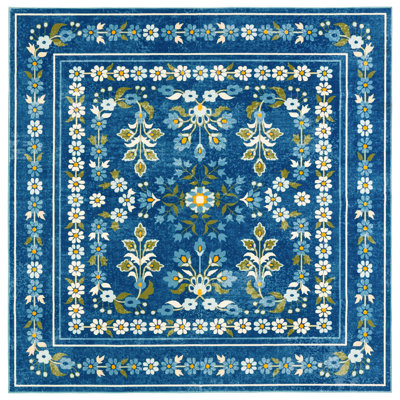 Tapis floral lavable à la machine MSRW 179 Performance