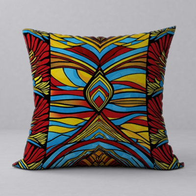 Abstract Reversible Throw Pillow