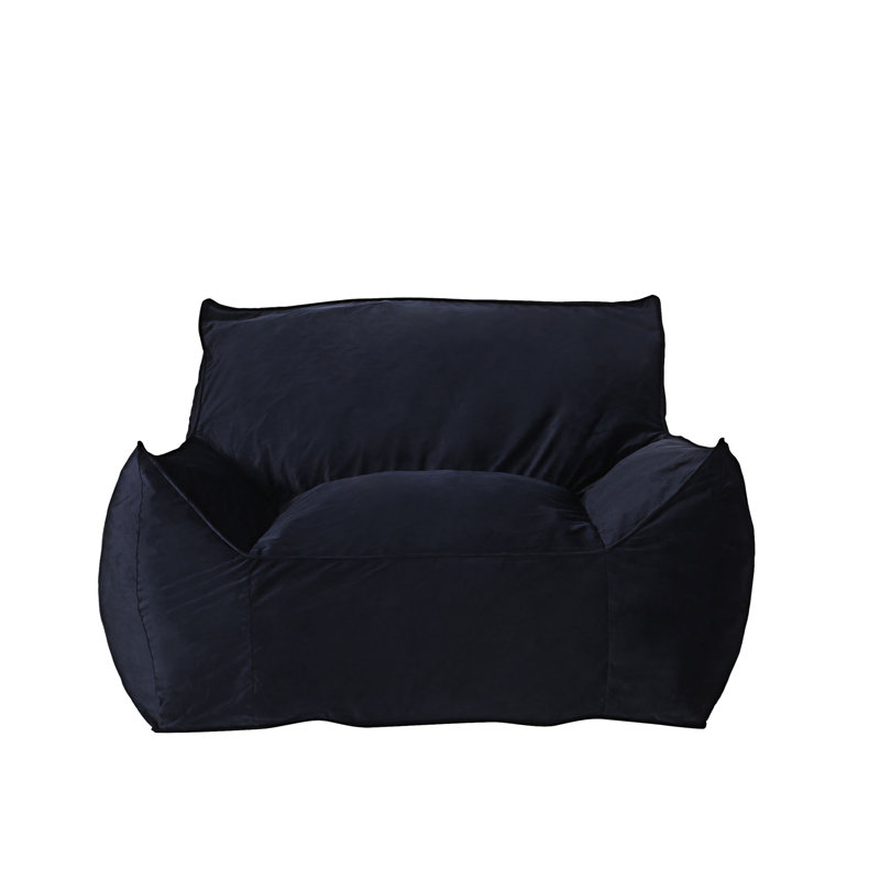 Fauteuil à billes avec accoudoirs, H 30,01 po x l 40,01 po x P 40,01 po, Bleu très foncé