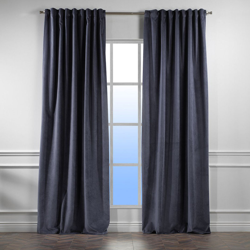 Blackout Single Curtain Panel, 130cm Width x 200cm Drop, Independence 