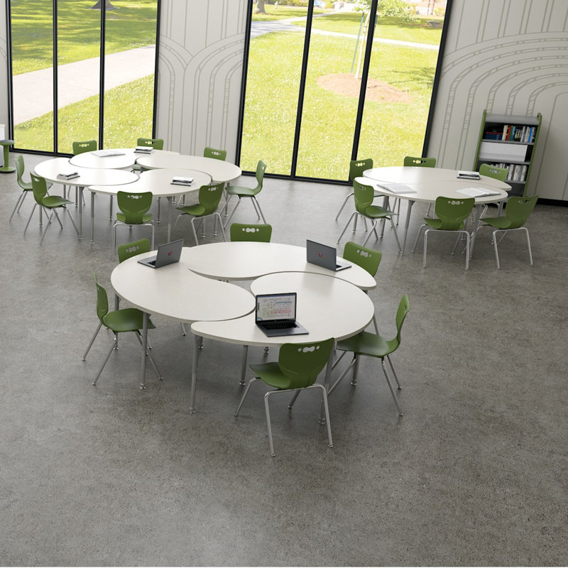 Hierarchy Laminate Adjustable Multi-Student Desk