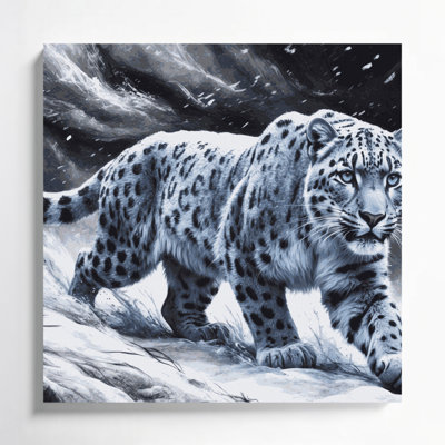 «Big Cats Snow Leopard», art mural sur toile