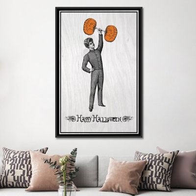 « citrouille strong man », art sur toile tendue
