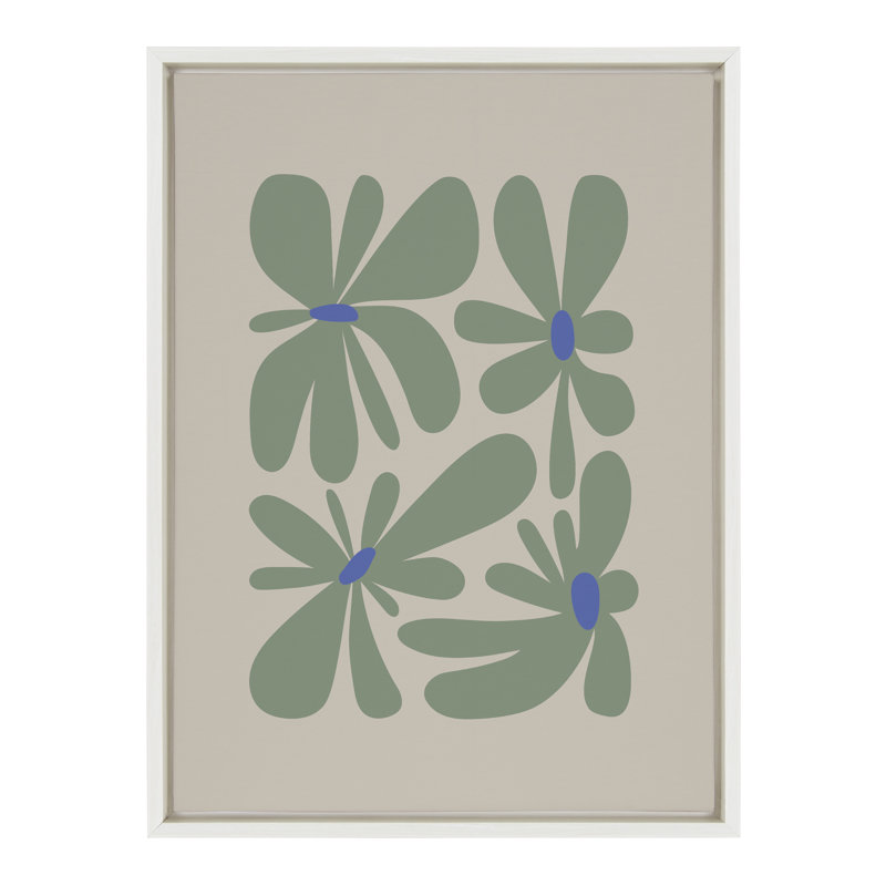 Reproduction d'art sur toile encadrée et colorée