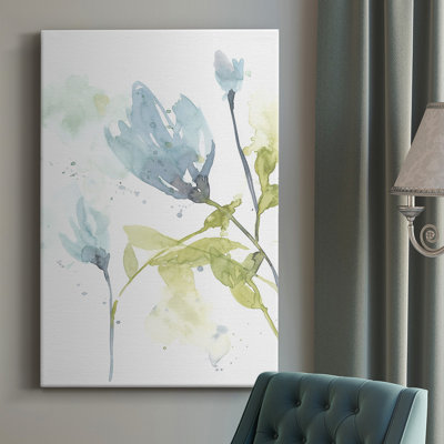Cerulean Splash I - peinture sur toile tendue