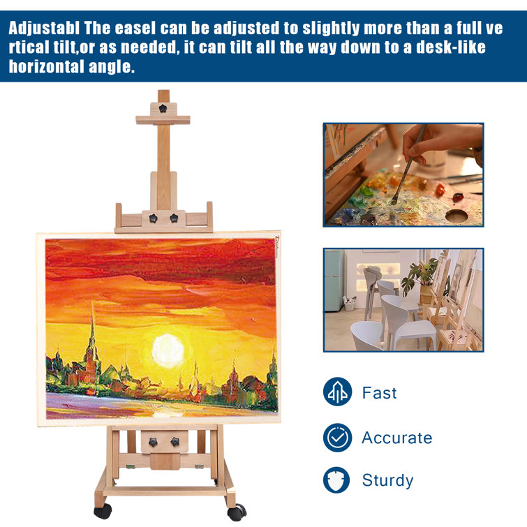  NJSVFunction Easel H-Frame Easel Painting Easel with