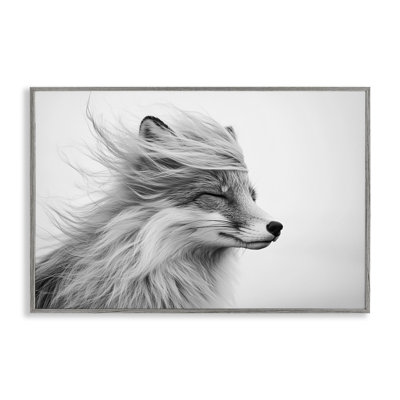 Easy Breezy Fox Framed Giclee, design by Tina LeCour
